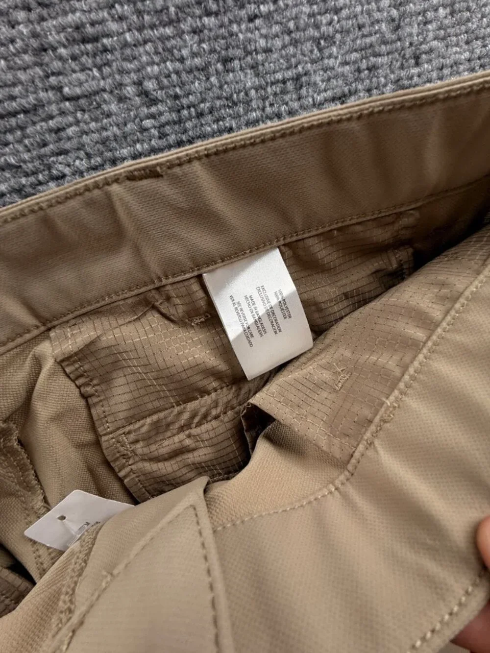 NWT Banana Republic Khaki Slim Chino Pants Flat Front Timber Wolf 38x30 Stretch